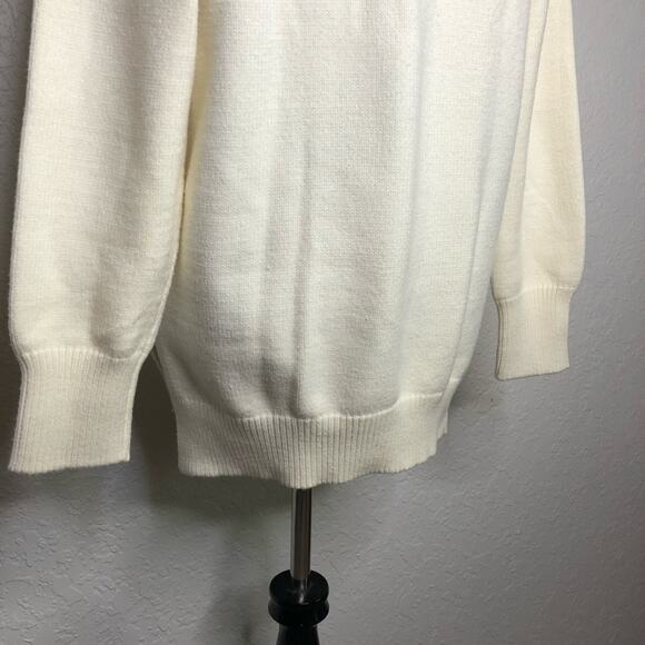 Anthropologie Maeve cream mock turtleneck sweater size Small - Picture 14 of 16